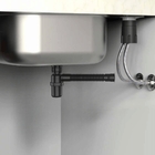 Sifão Sanfonado Com Copo 49cm Preto | Astra | Kit C/ 2 Un